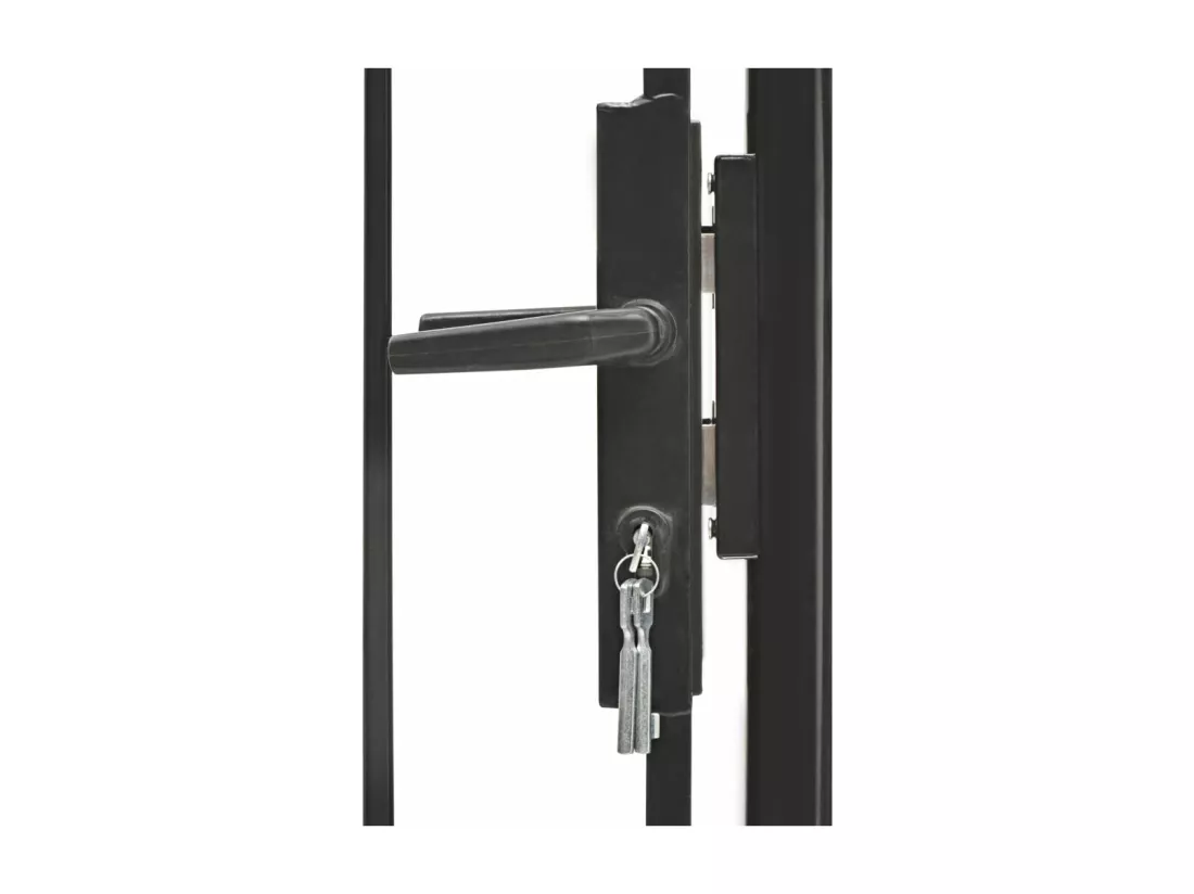 Portail de jardin Acier 1 x 2 m Noir