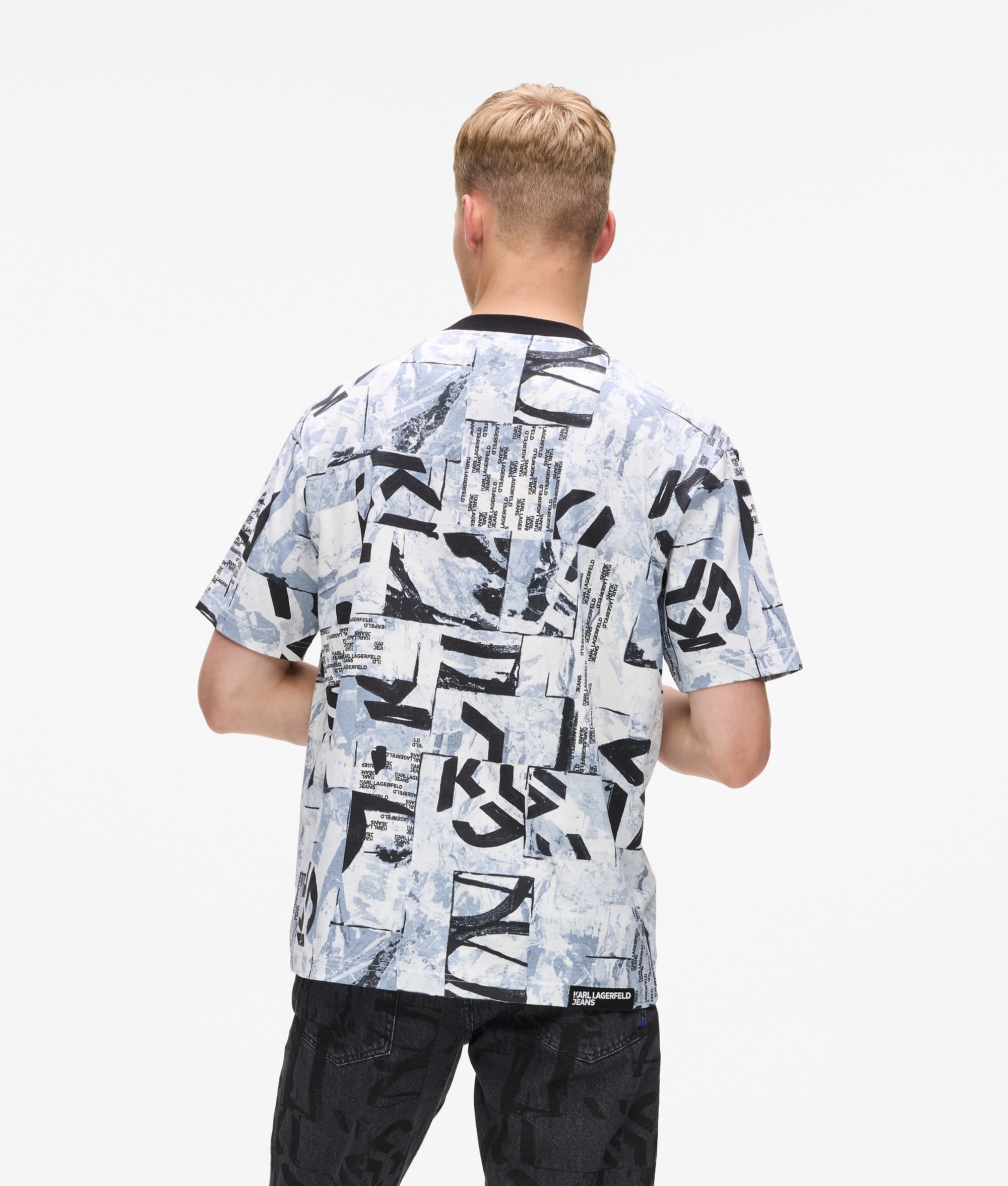 Relaxt t-shirt met all-over Monogram