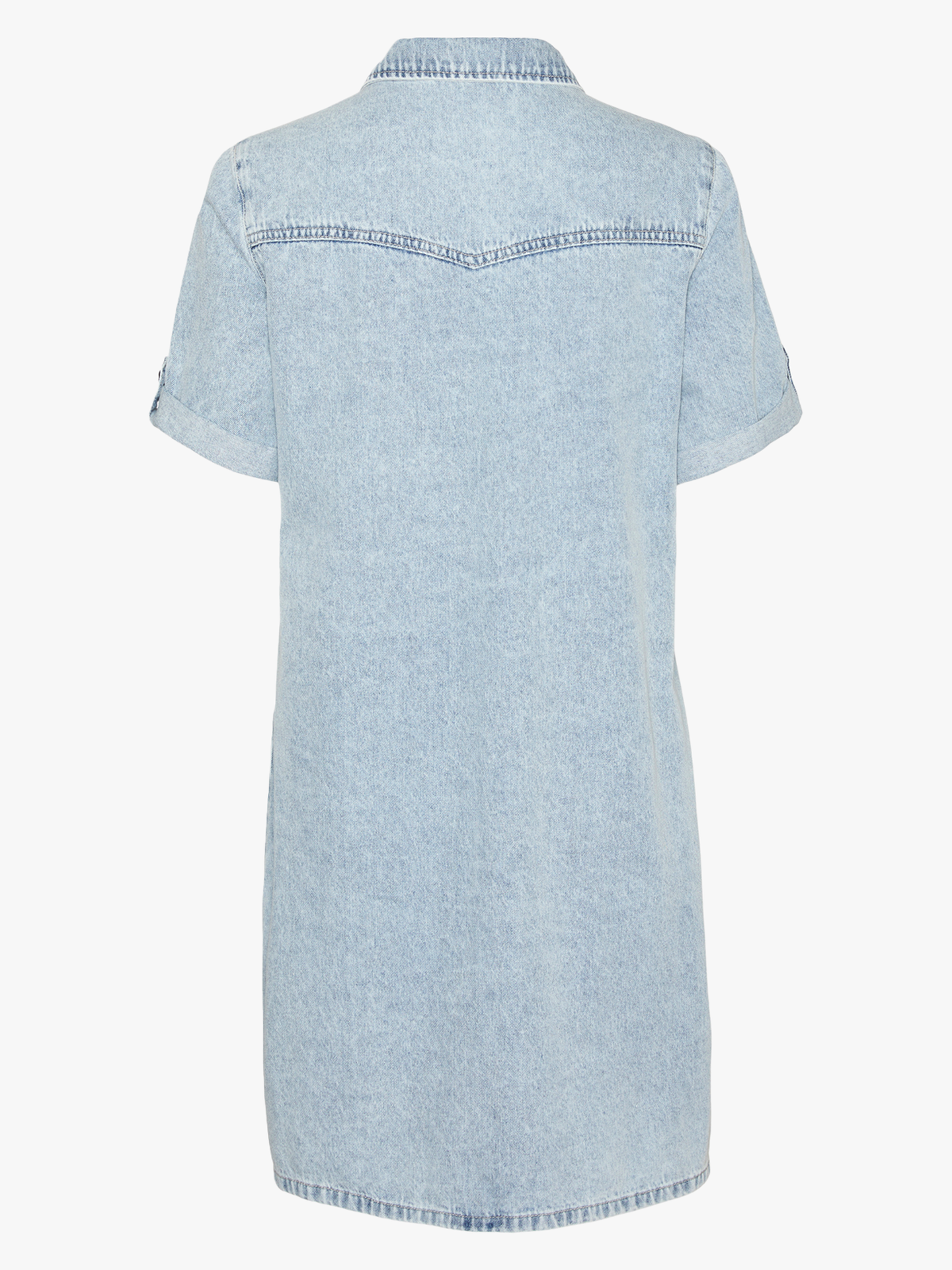 Jennie Short Sleeve Short Denim Dress