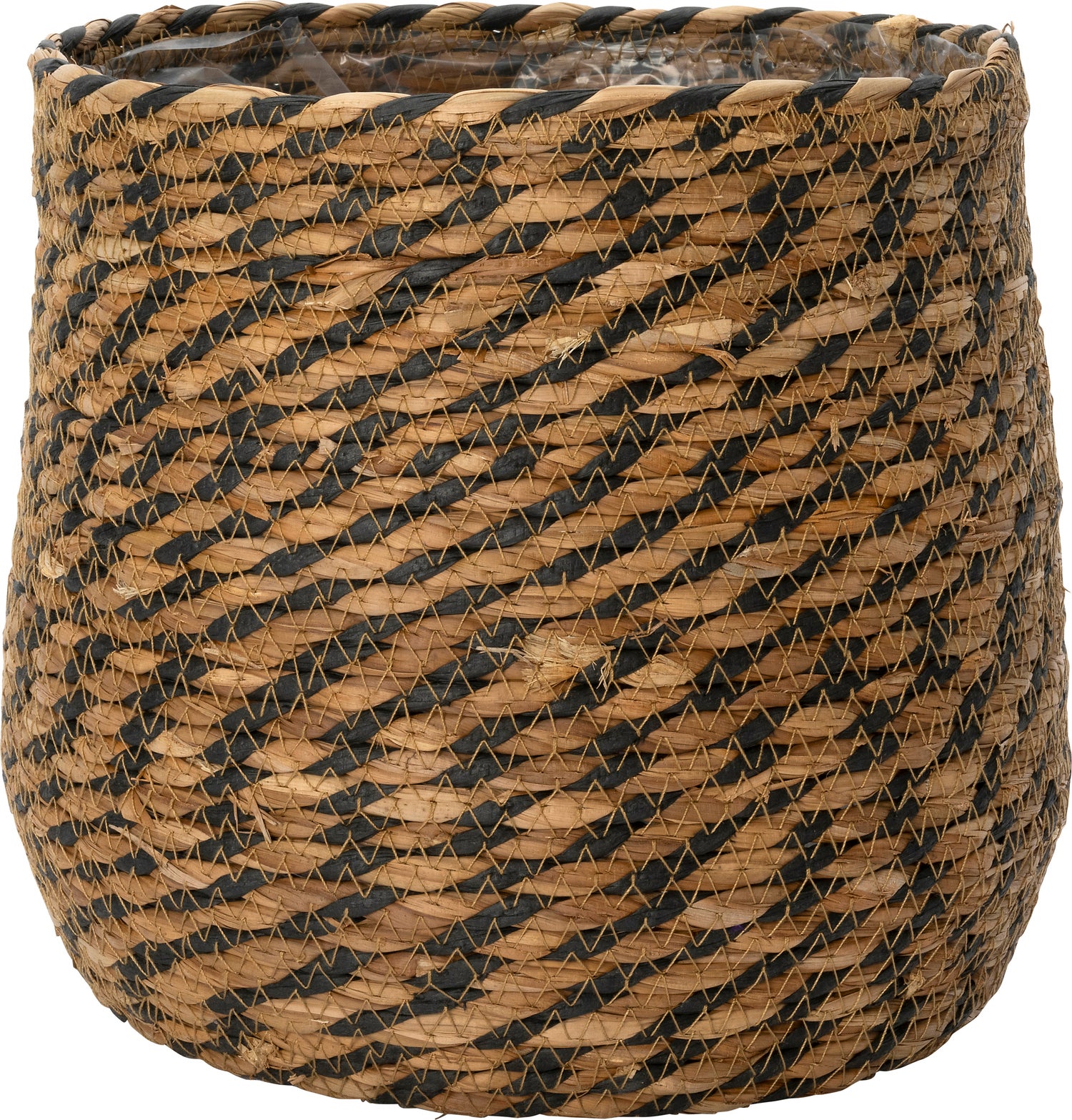 Intratuin plantenmand Shae naturel / zwart D 18 H 20 cm