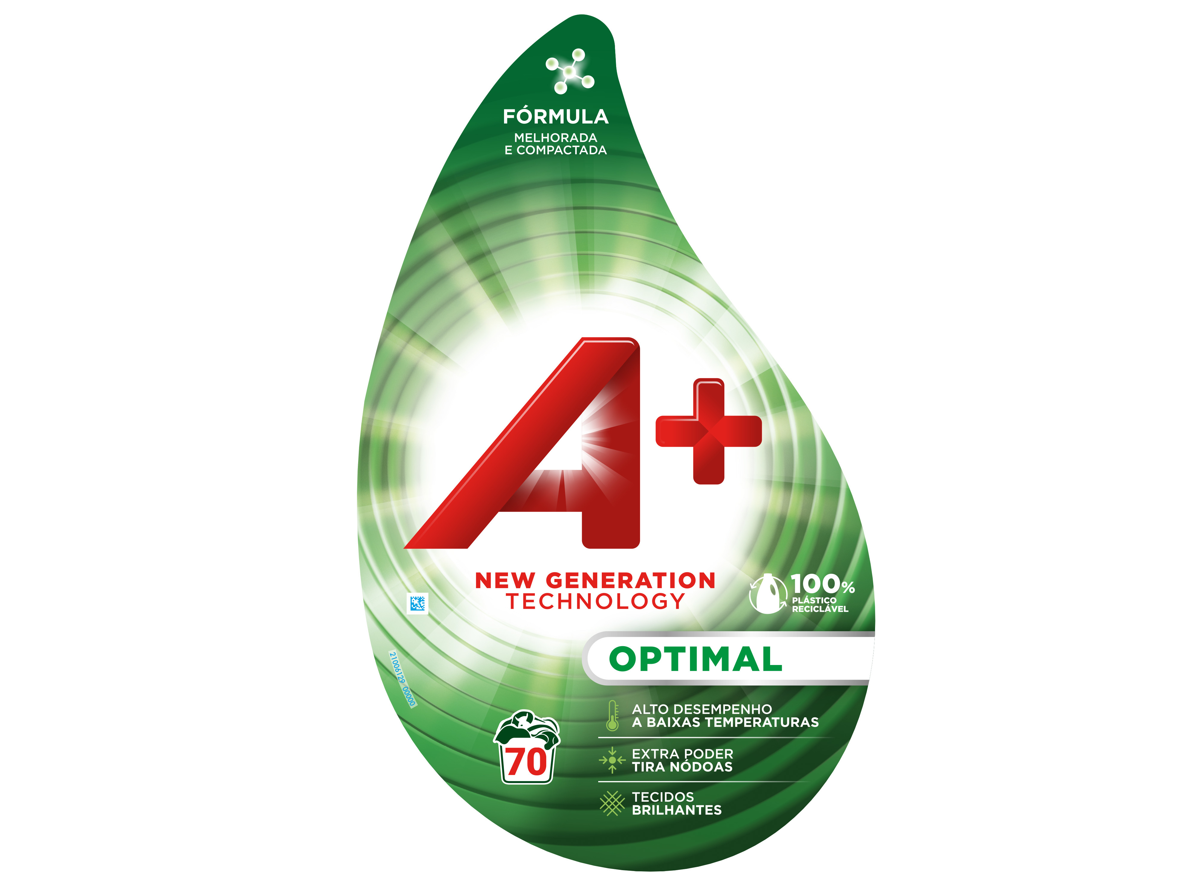 DETERGENTE ROUPA MÁQUINA LÍQUIDO A  OPTIMAL 70DOSES