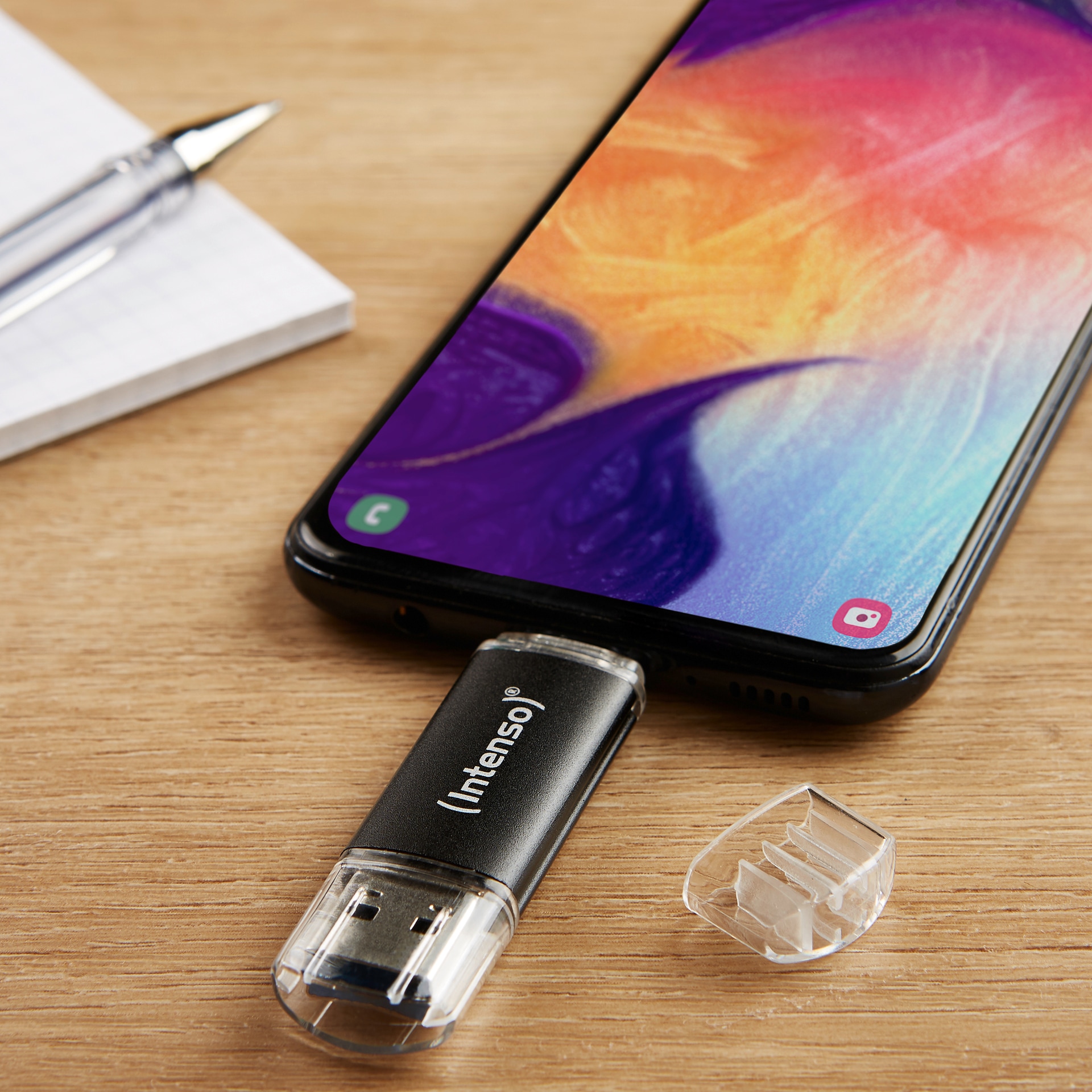 Intenso USB-Stick »USB Flash Drive 3.2 256 GB Twist Line« (256 GB USB 3.2 Lesegeschwindigkeit 70 MB/s)