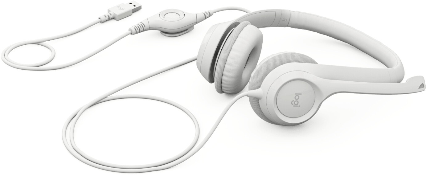 Logitech Headset »H390 USB Computer Headset - OFF-WHITE - EMEA«