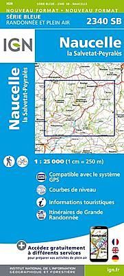 IGN - 2340 SB NAUCELLE LA SALVETAT 1 25 000