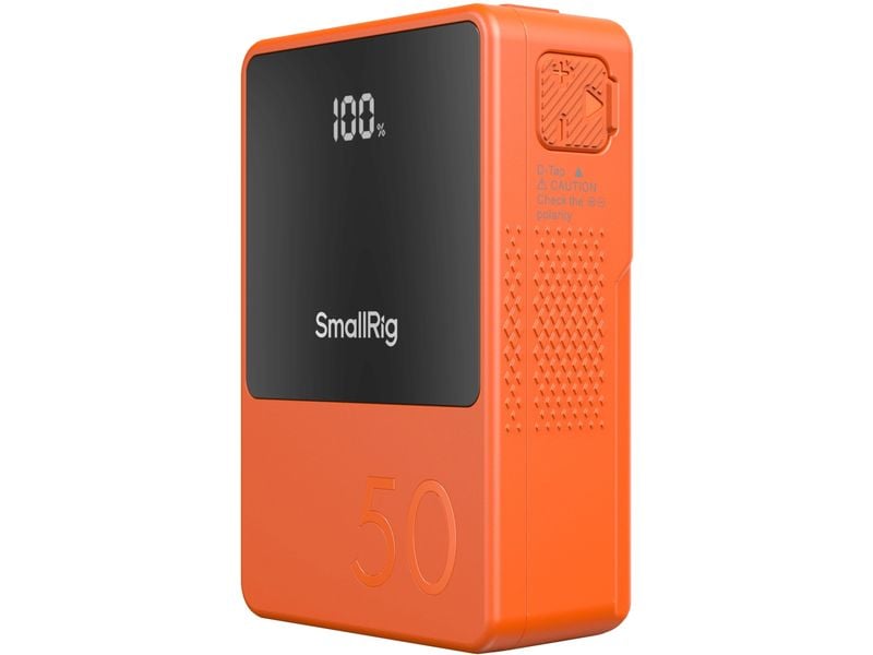 Smallrig VB50 Mini V-Mount-Batterie Orange Kompakter und leichter V-Mount-Akku