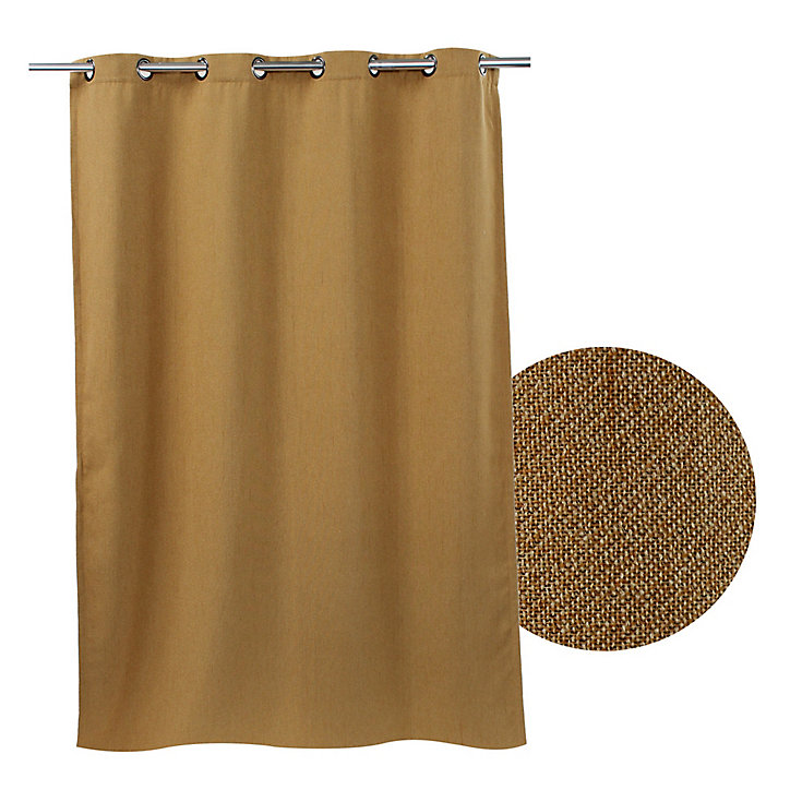 Rideau occultant Ornami Kent l.140 x H.240 cm jaune