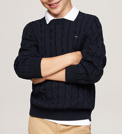 Tommy Hilfiger Bluse - Strik - Essential Reg CaBlå - Desert Sky