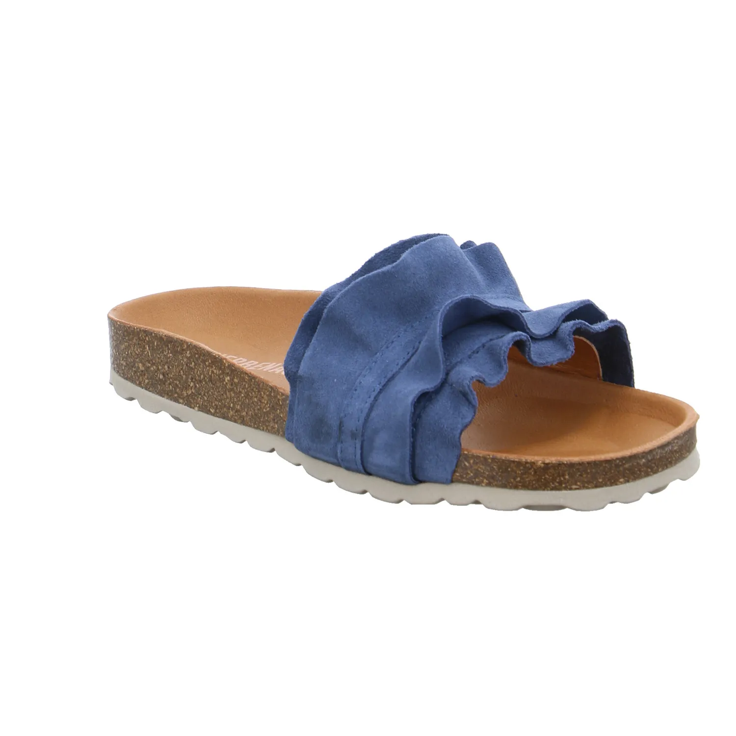 VERBENAS Bio-Fussbett Blau Leder