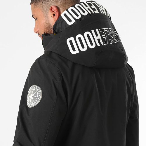 Veste Zippée Capuche Filton Noir