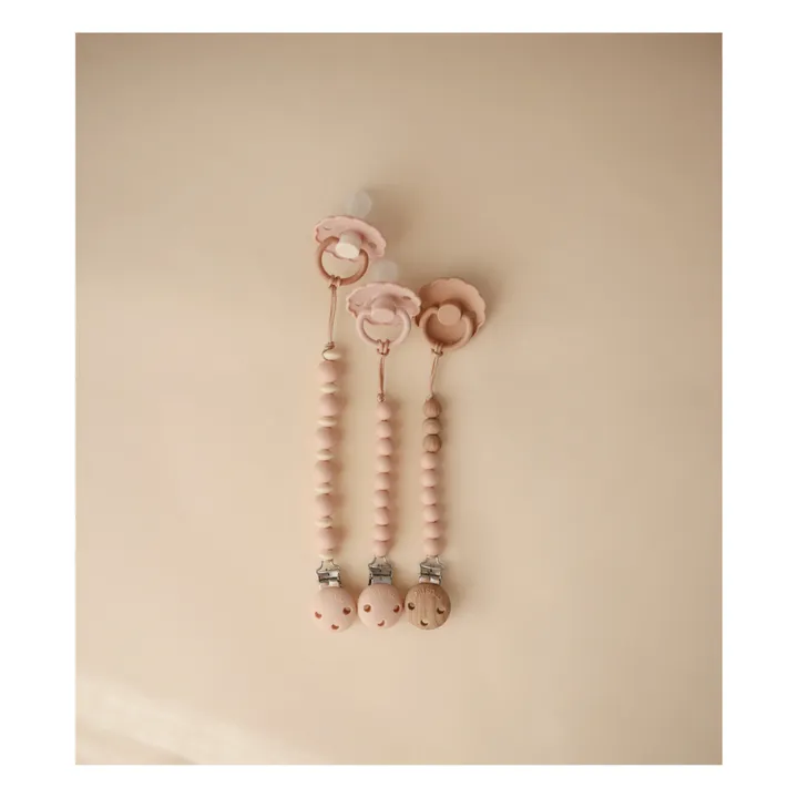 Mushie Attache-tétine Luna | Blush