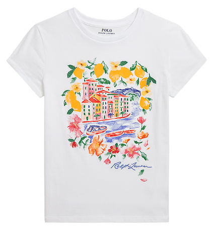 Polo Ralph Lauren T-Shirt - Weiß m. Print