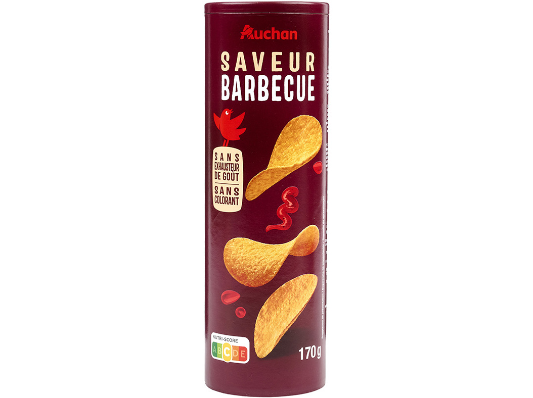 APERITIVO AUCHAN BASE BATATA SABOR CHURRASCO 170G