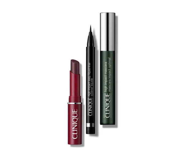 Clinique High Impact   Black Honey Make-up Set
