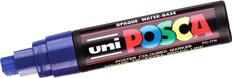 POSCA - PC-17K - Acrylmarker - Blokpunt - Zwart - 15 mm