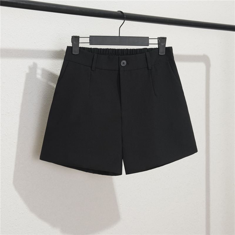 Triplgold - Effen korte jurk met elastische taille