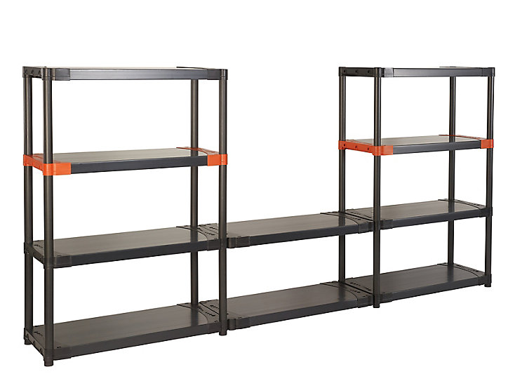 Étagère en résine 5 tablettes Grosfillex Modulopro H. 175 x L. 120 x P. 40 cm