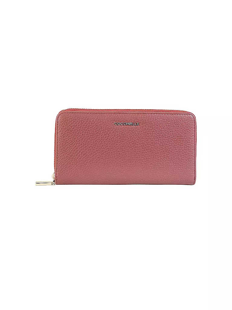 COCCINELLE Geldbörse METALLIC SOFT rot