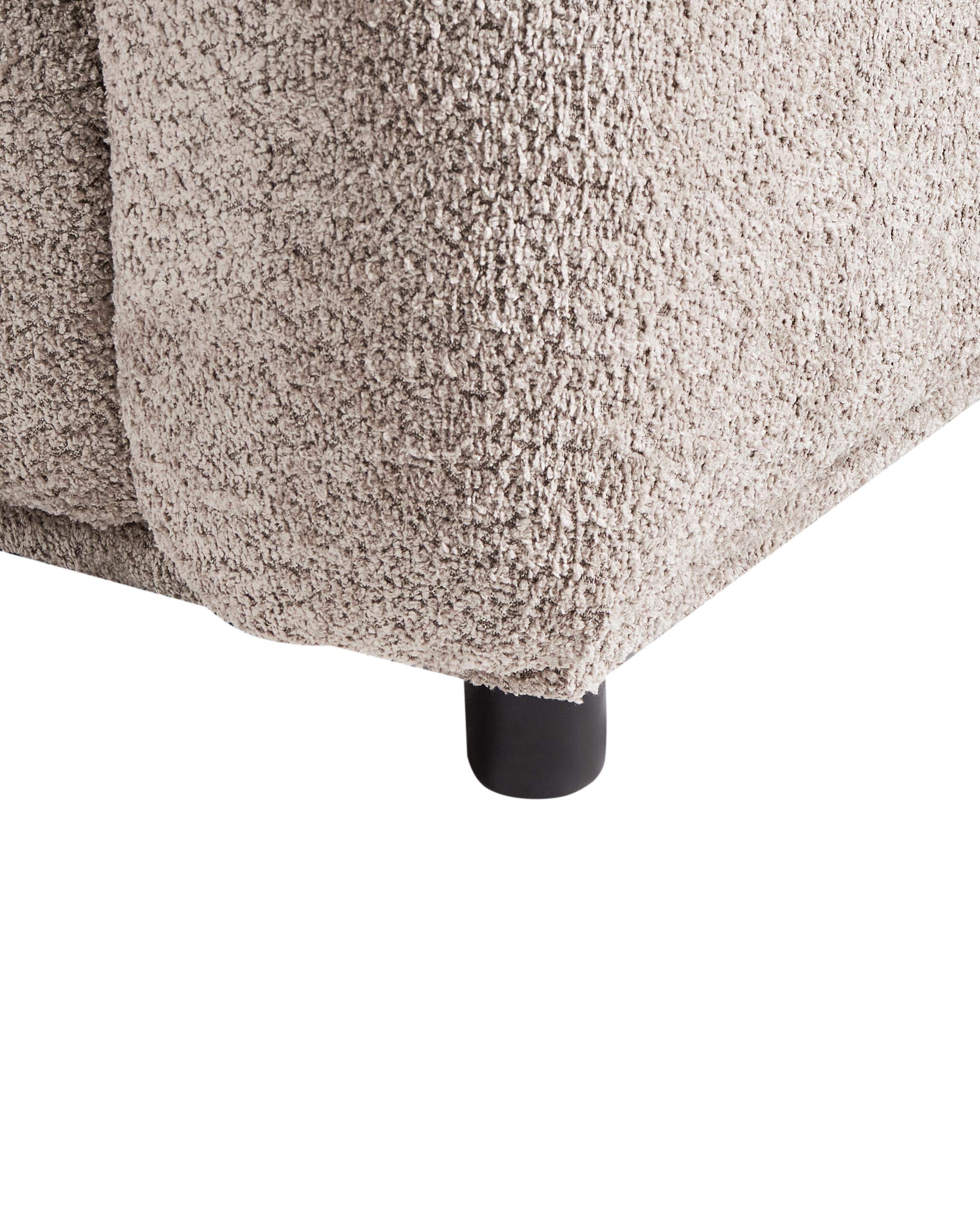 Fauteuil JAMSA Bouclé Taupe