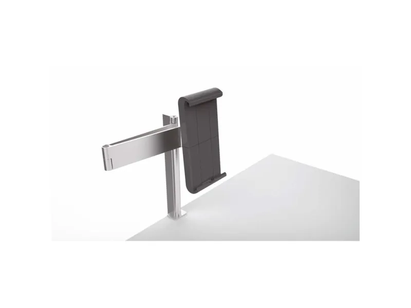 Durable Tablet Holder TABLE CLAMP metallic silver