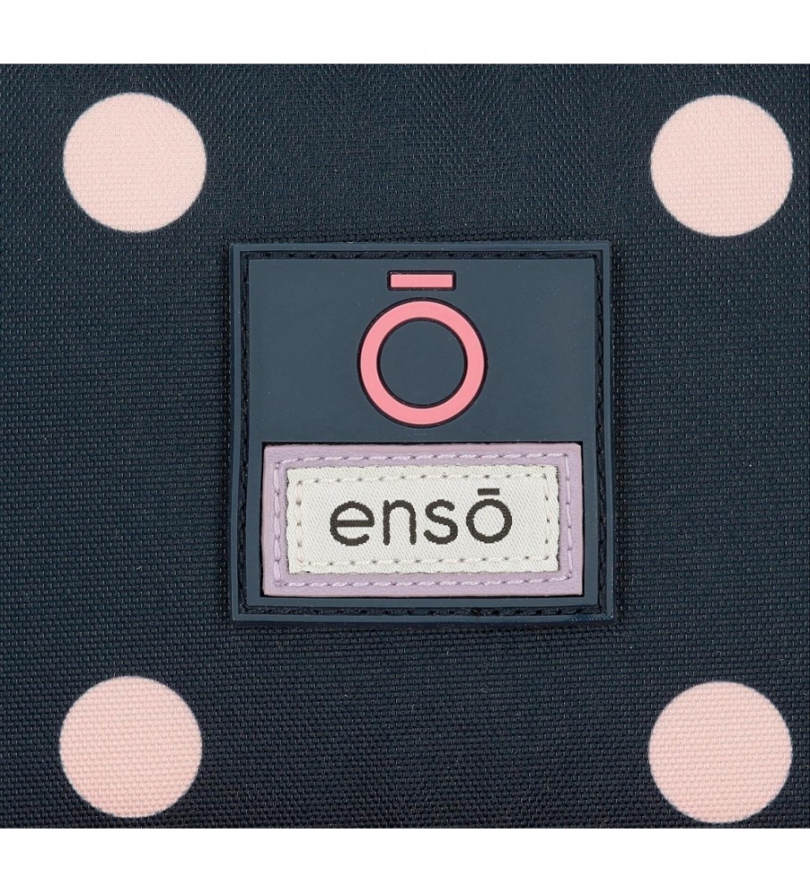 Mochila escolar Enso Friends Together com rodinhas rosa
