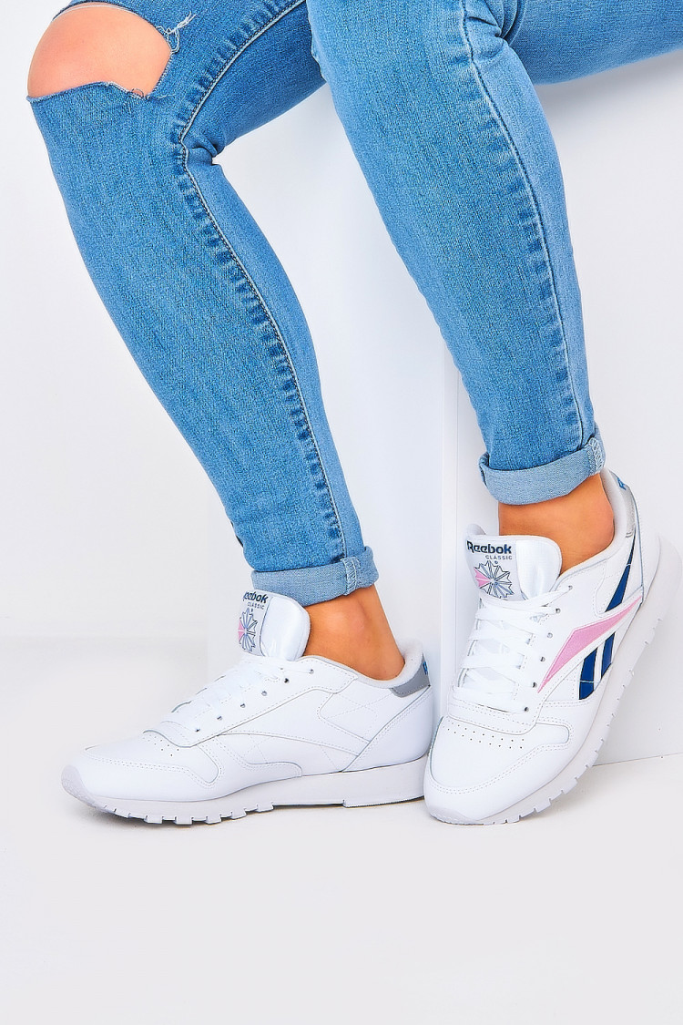 Basket CL LTHR blanc / Reebok