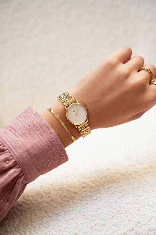 Rond horloge met kleine witte wijzerplaat