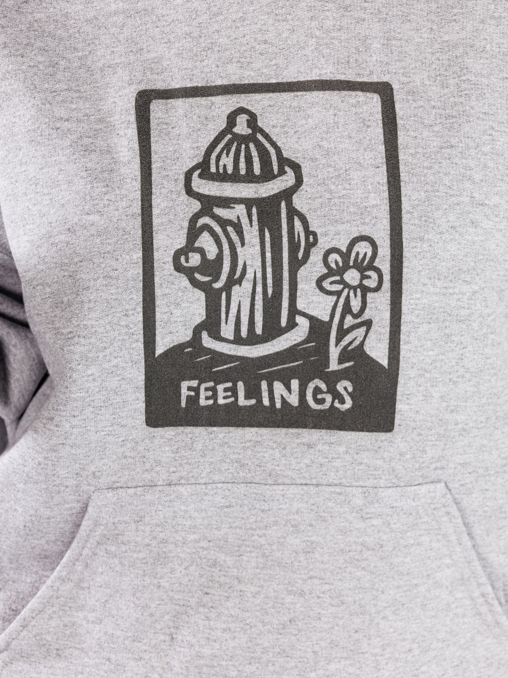 And Feelings Hydrant Hoodie heather grey