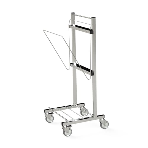 Chariot support moyens et grands sacs inox Villard