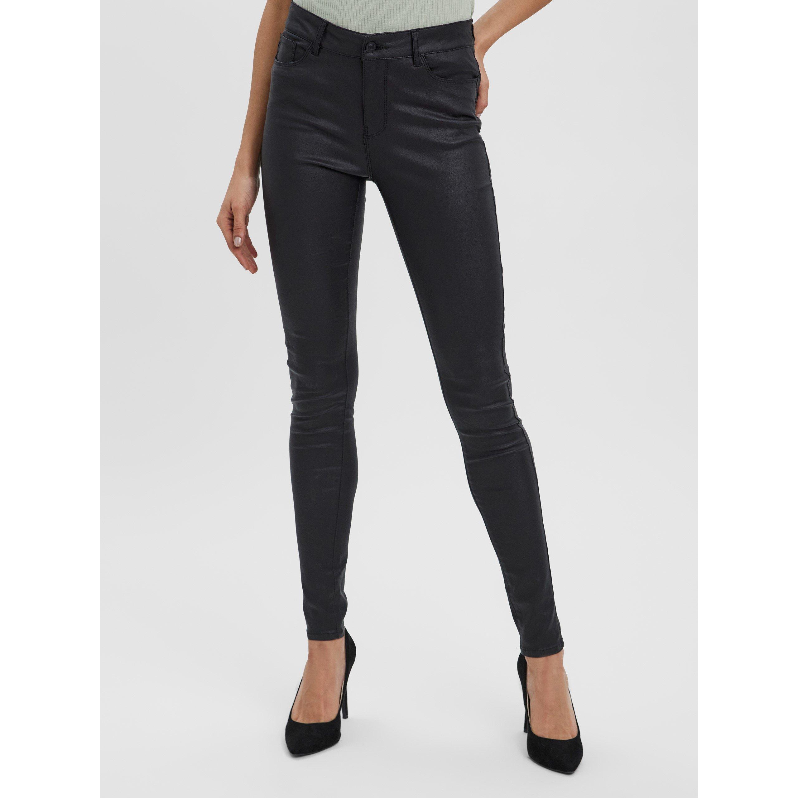 Vero Moda Tall VMSeven Smooth Coated Trousers