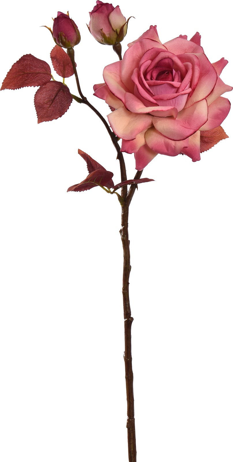 Jasaco PURE kunstbloem Roos roze 60 cm