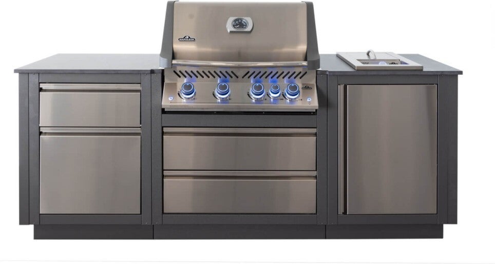 Napoleon gasbarbecue metzijbrander Oasis 120 x 80 x 167 cm