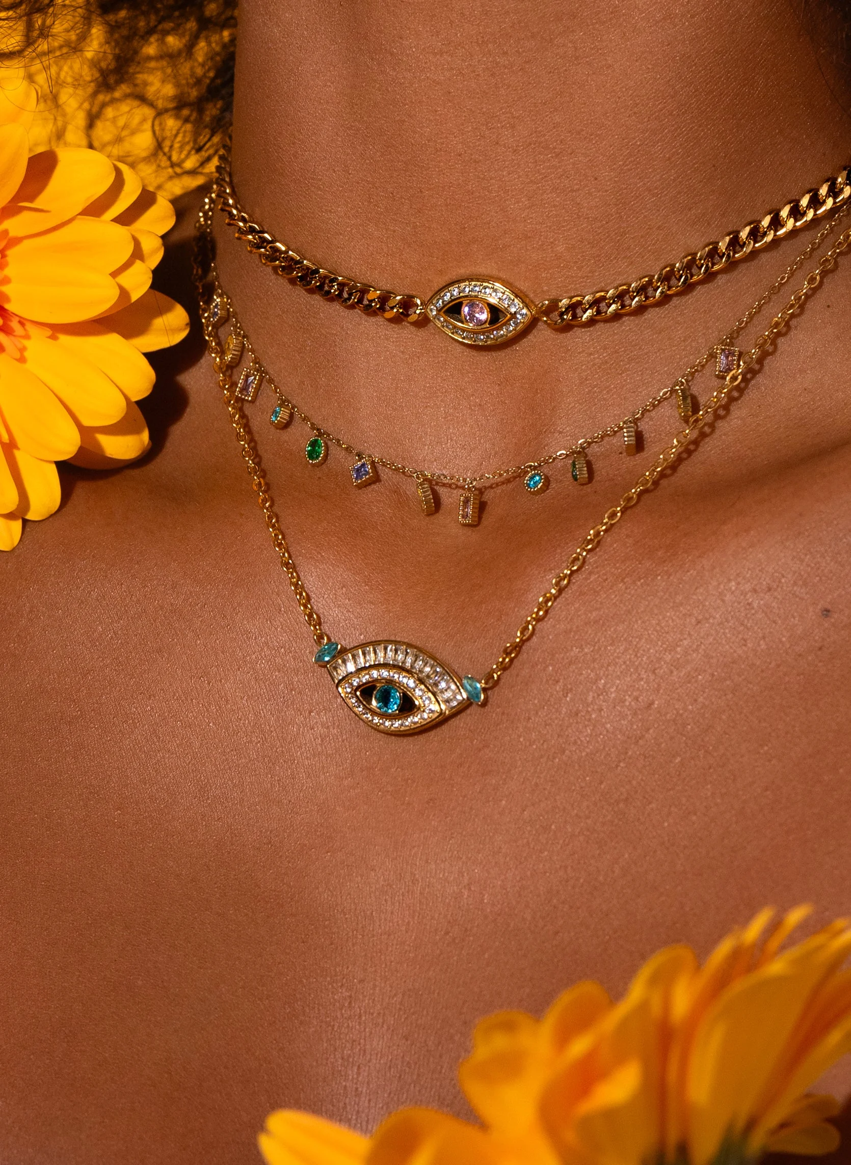 ALEXANDRIE - Collier chaîne alexandrie | Bleu