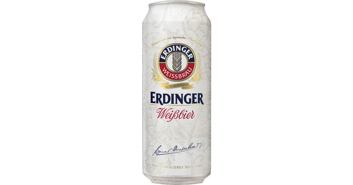 ERDINGER Weißbier Feine Hefe 0,5 Liter Dose (Einweg)