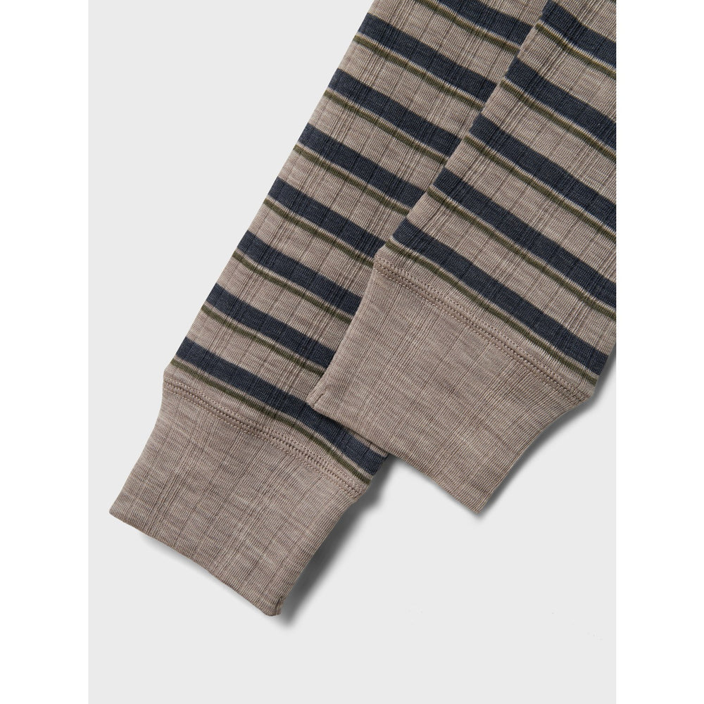 Køb Name It Satellite Ombre Blue Nkmwang Uld Needle Long Johns Stripe