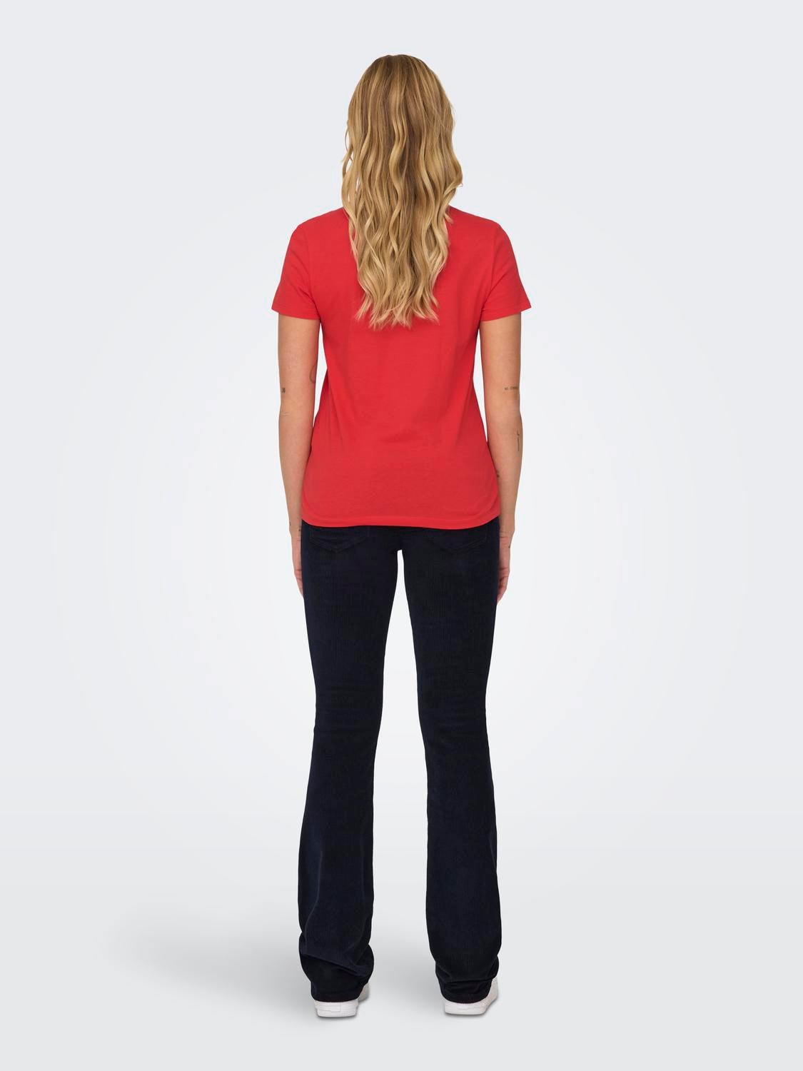 ONLYRSA T-shirt Flame Scarlet