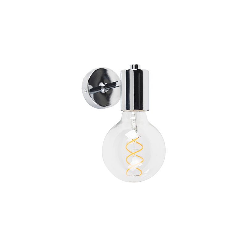 Moderne wandlamp chroom kantelbaar - Facil
