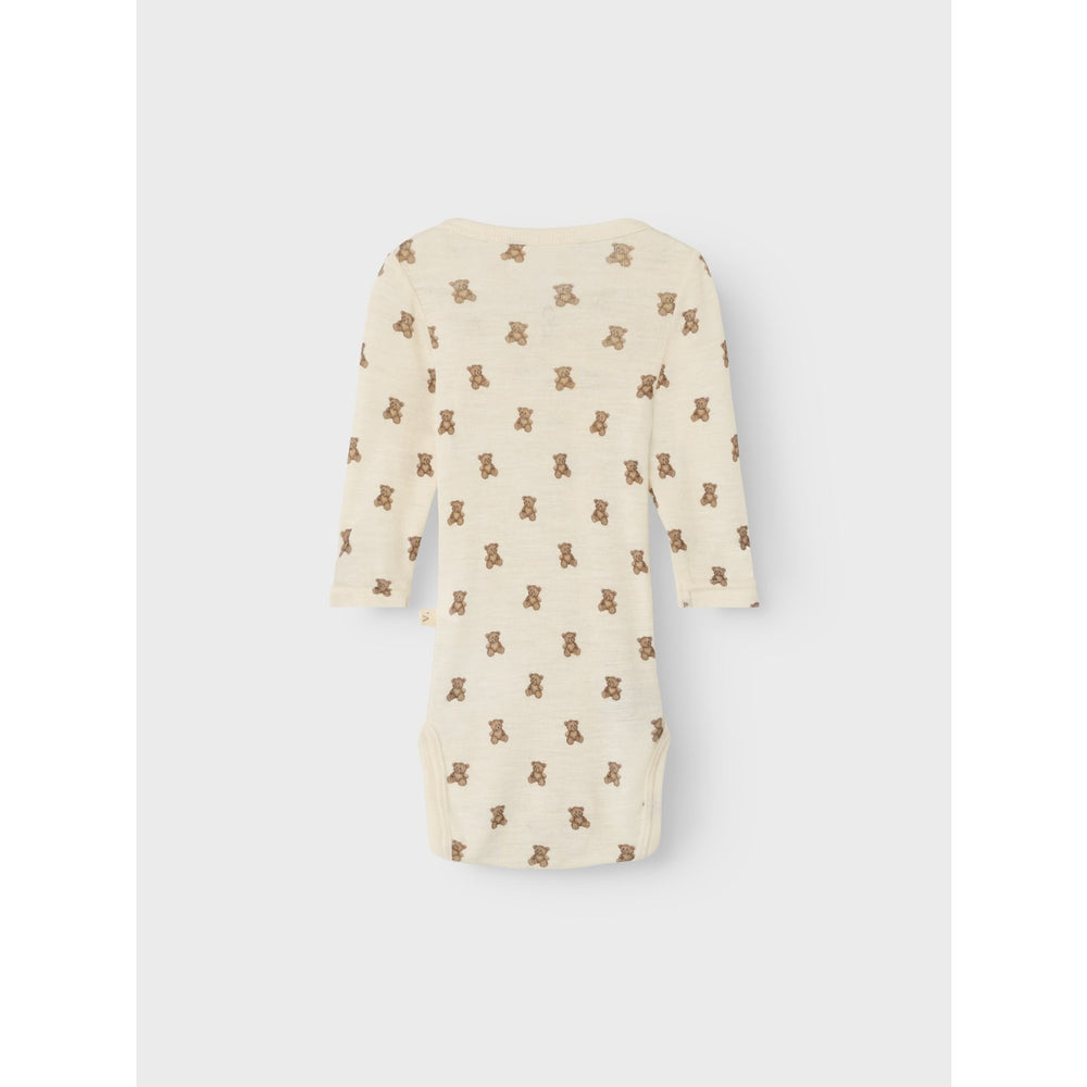 Køb Lil'Atelier Turtledove Melange Nbnnalu Wo/Mo Ls Slim Slå-om Body Lil