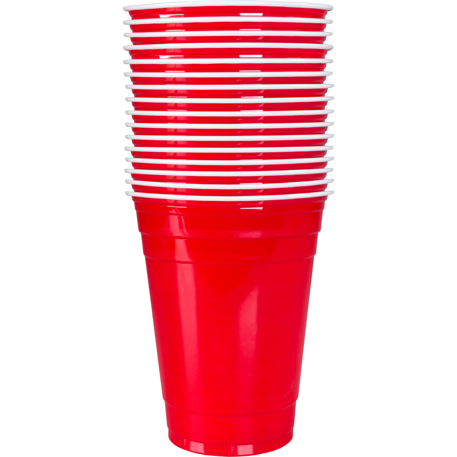 Partycup, PP, reusable, 400ml, 16oz, rood