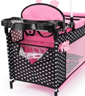 Bayer Design Dukkeseng Multi, Svart/Rosa