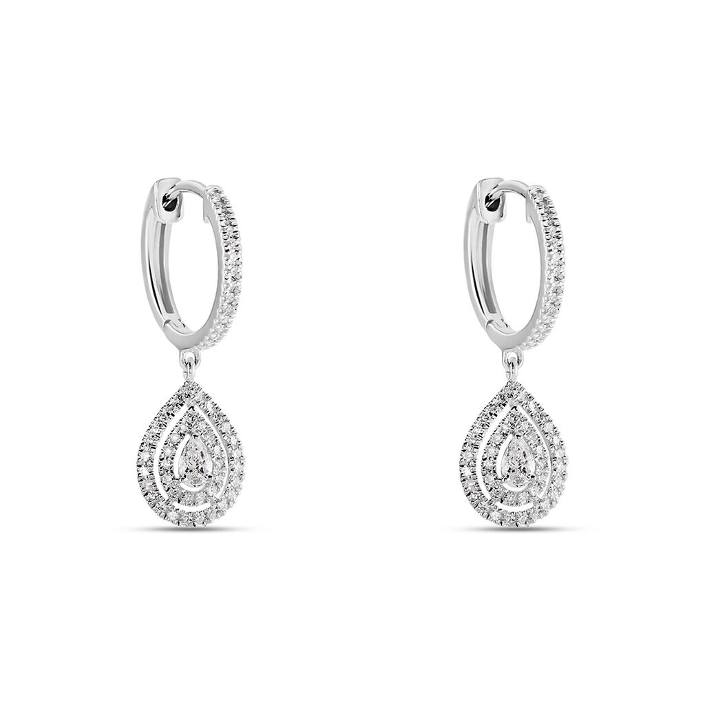 Créoles Diamina Or Blanc Diamant