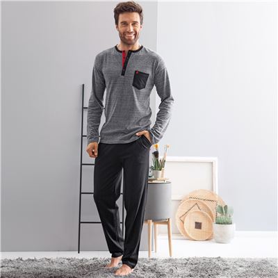 Pyjama homme jersey chiné DODO HOMEWEAR®