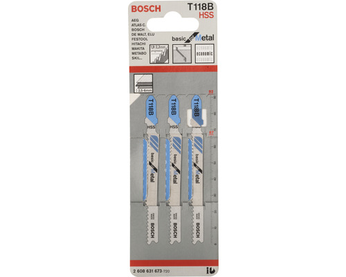 Bosch T 118 B decoupeerzaagblad, 3-pack