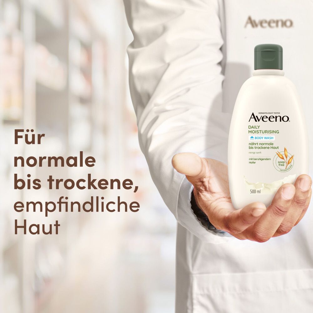 Aveeno® Daily Moisturising veganes Duschgel mit Hafer für empfindliche Haut