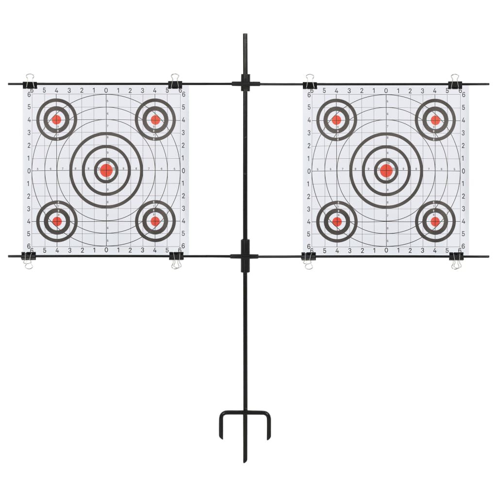vidaXL Papierdoelstandaard 78x76 cm staal
