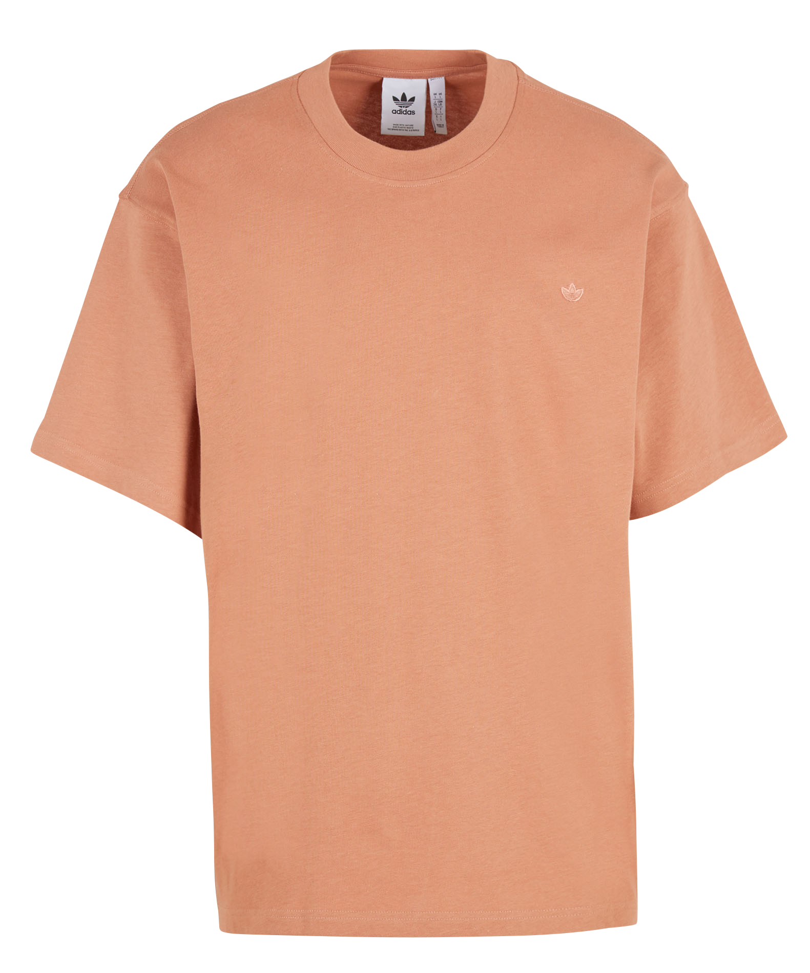 Tee-shirt col rond en coton| Rose