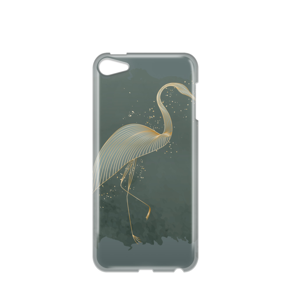 iPod Touch 7G Gummi Hülle Bird 1 - Grün