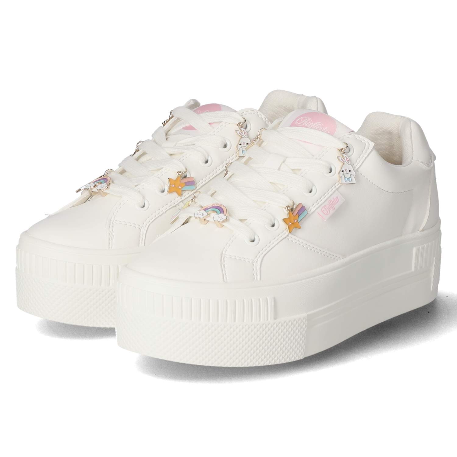 Buffalo Low Sneaker PAIRED CHARM 2.0 - white multi