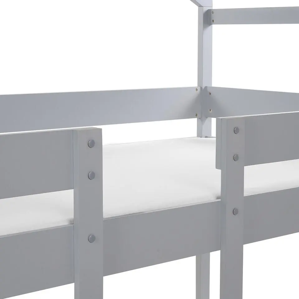 LABATUT - Stapelbed - Grijs - 90 x 200 cm - Dennenhout