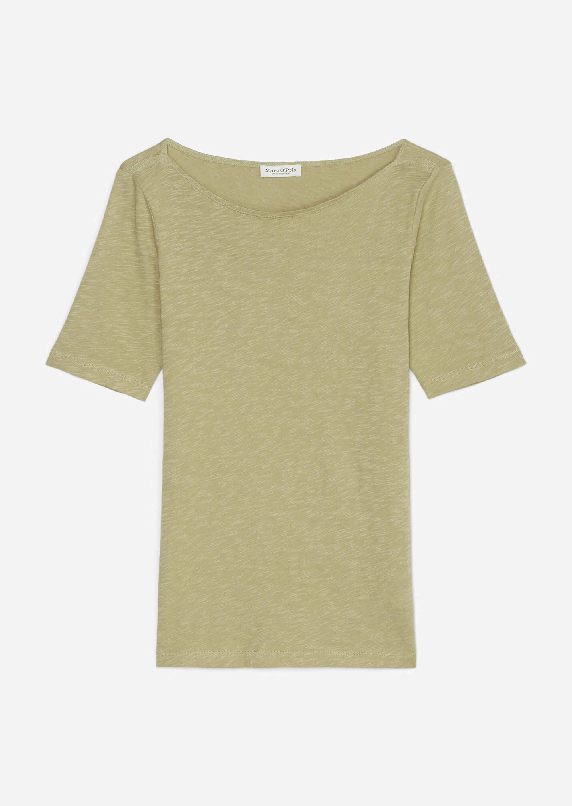 U-Boot-T-Shirt regularaus softem Slub-Jersey