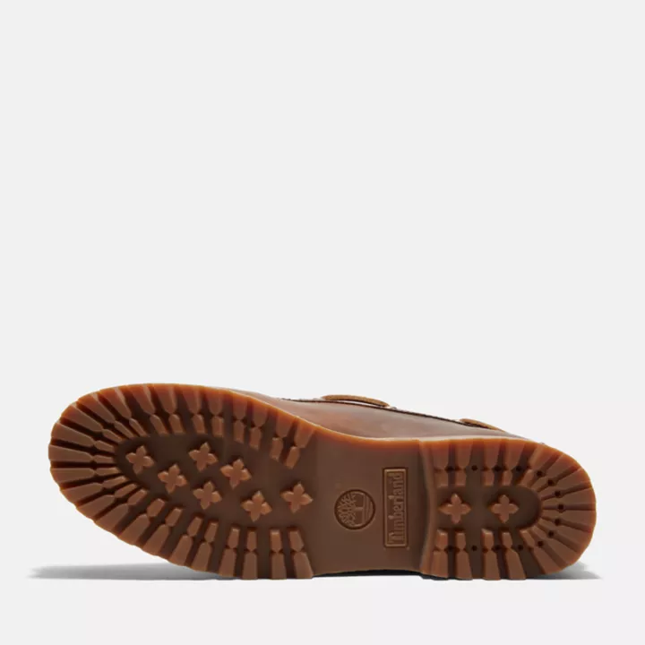 Bota Timberland Authentic Chukka de 7 ilhós para homem, na cor marrom.